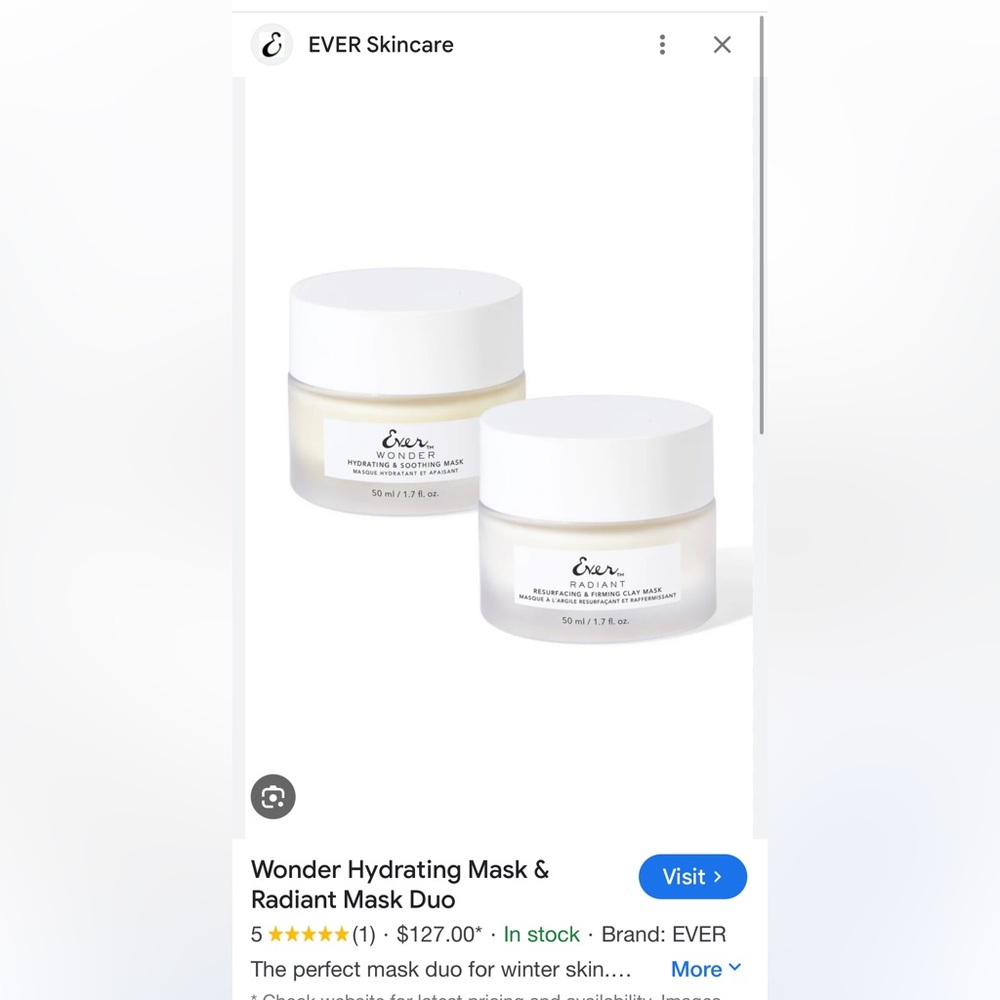 Wonder Hydrating Mask &
Radiant Mask Duo